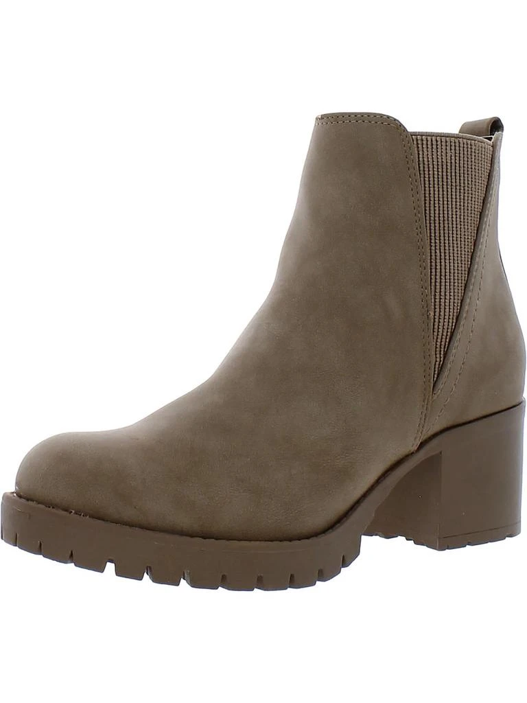 MIA Jody Womens Faux Leather Lug Sole Chelsea Boots 11