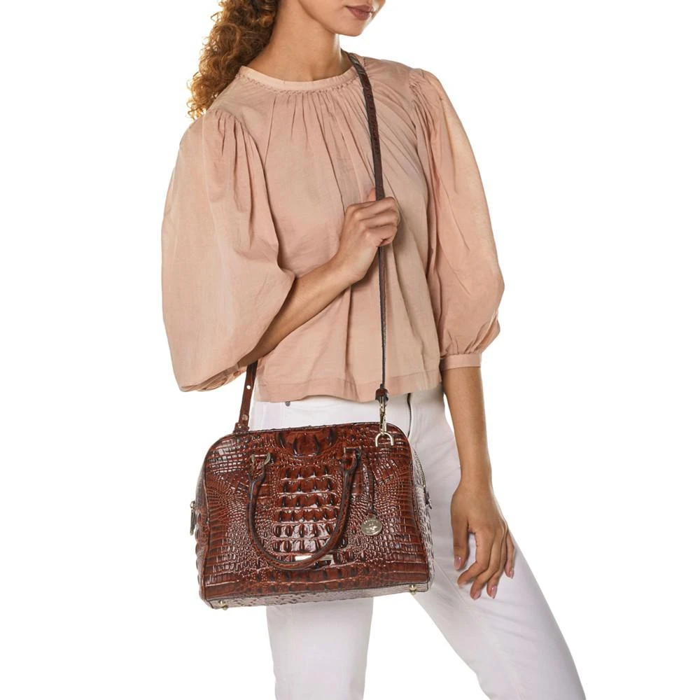 Brahmin Marissa Steel Melbourne Leather Satchel 6