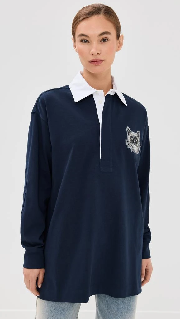 Stella McCartney Cat Oversized Rugby Polo Shirt 6