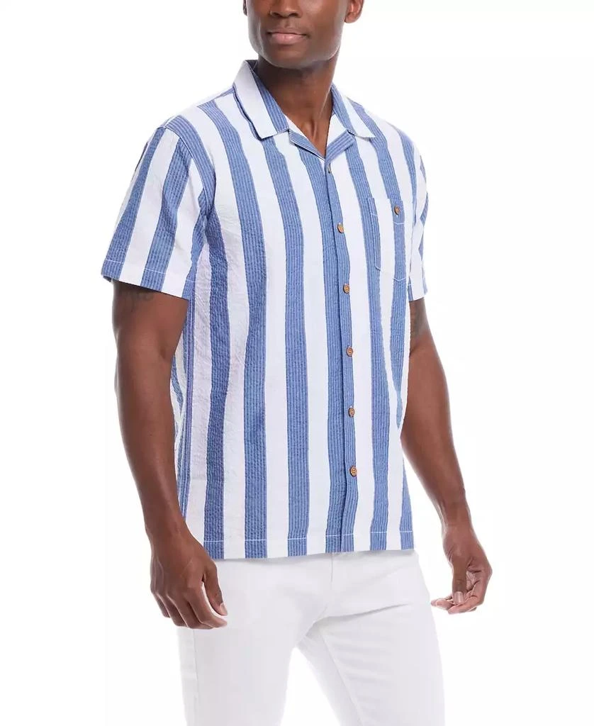 Weatherproof Vintage Men's Short Sleeve Cotton Seersucker Shirt 4