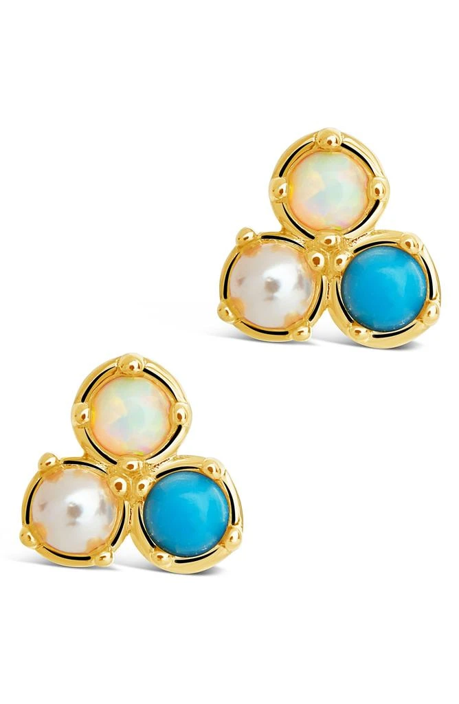 Sterling Forever Bermuda Imitation Pearl Stud Earrings 4