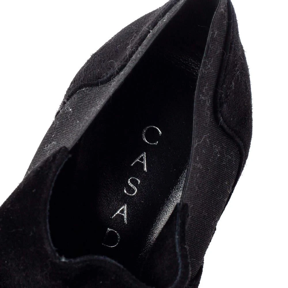 CASADEI Casadei Black Suede Ankle Boots Size 37 7