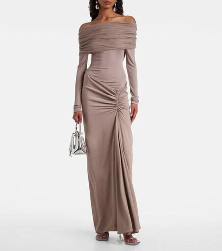 green emerald velvet dress Concave Stone Cami Dress
