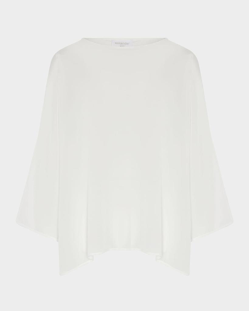 Eskandar Boat Neck Top (Mid Length)