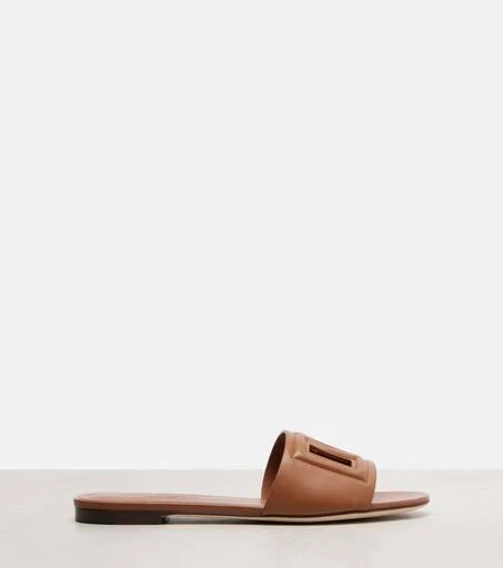 Dolce
Gabbana DG leather slides 5