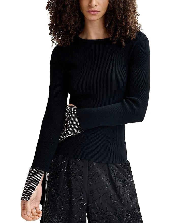 Essentiel Embellished Cuff Top 1