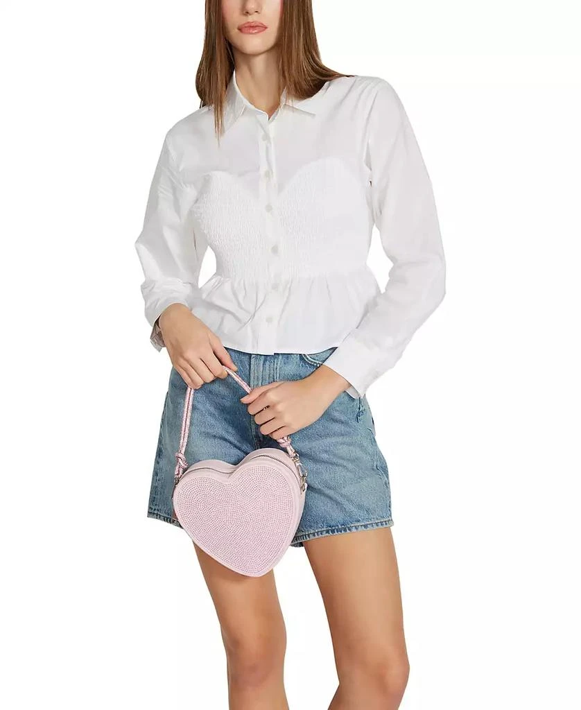 Madden Girl Gia Heart with Rhinestones Crossbody Bag 6