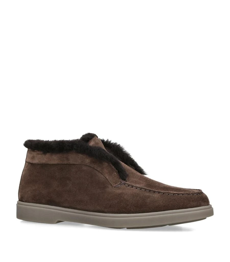 Santoni Suede Fortune Ankle Boots 3