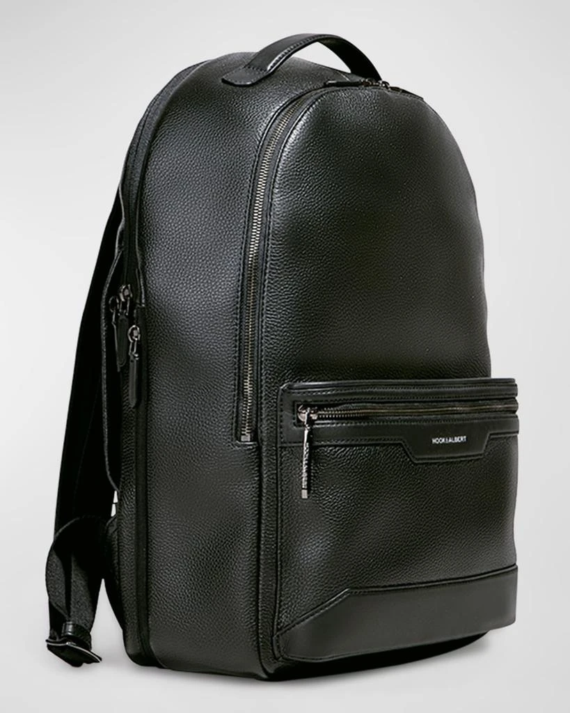 Hook + Albert Men's Leather Backpack with Padded Laptop Compartment 2
