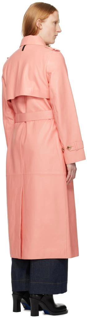 Mackage Pink Gael-V Leather Trench Coat 3