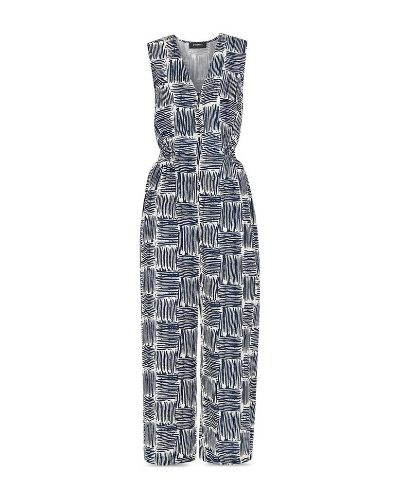 Whistles Petites Hatched Squares Jumpsuit 5