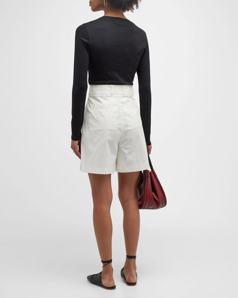 Theory Tiny Tee Long-Sleeve Cotton T-Shirt 3
