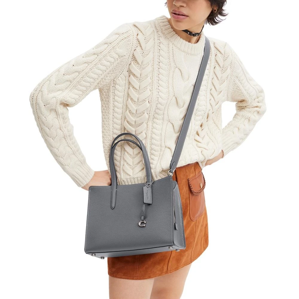 Coach Polished Pebble Leather Carter Carryall 28 2