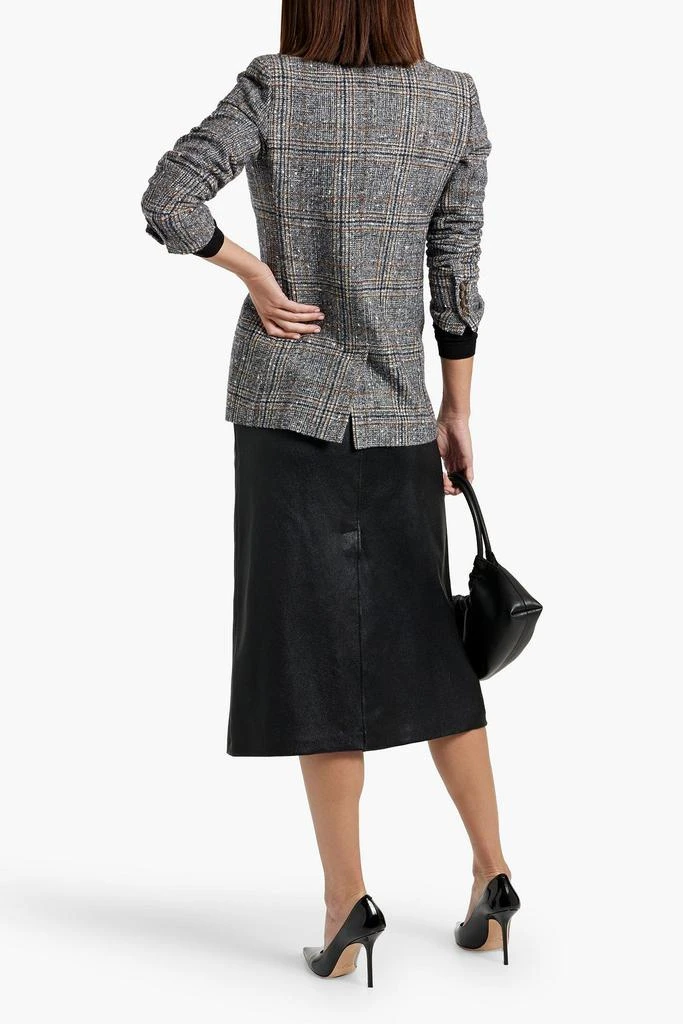 Brunello Cucinelli Leather midi skirt 3