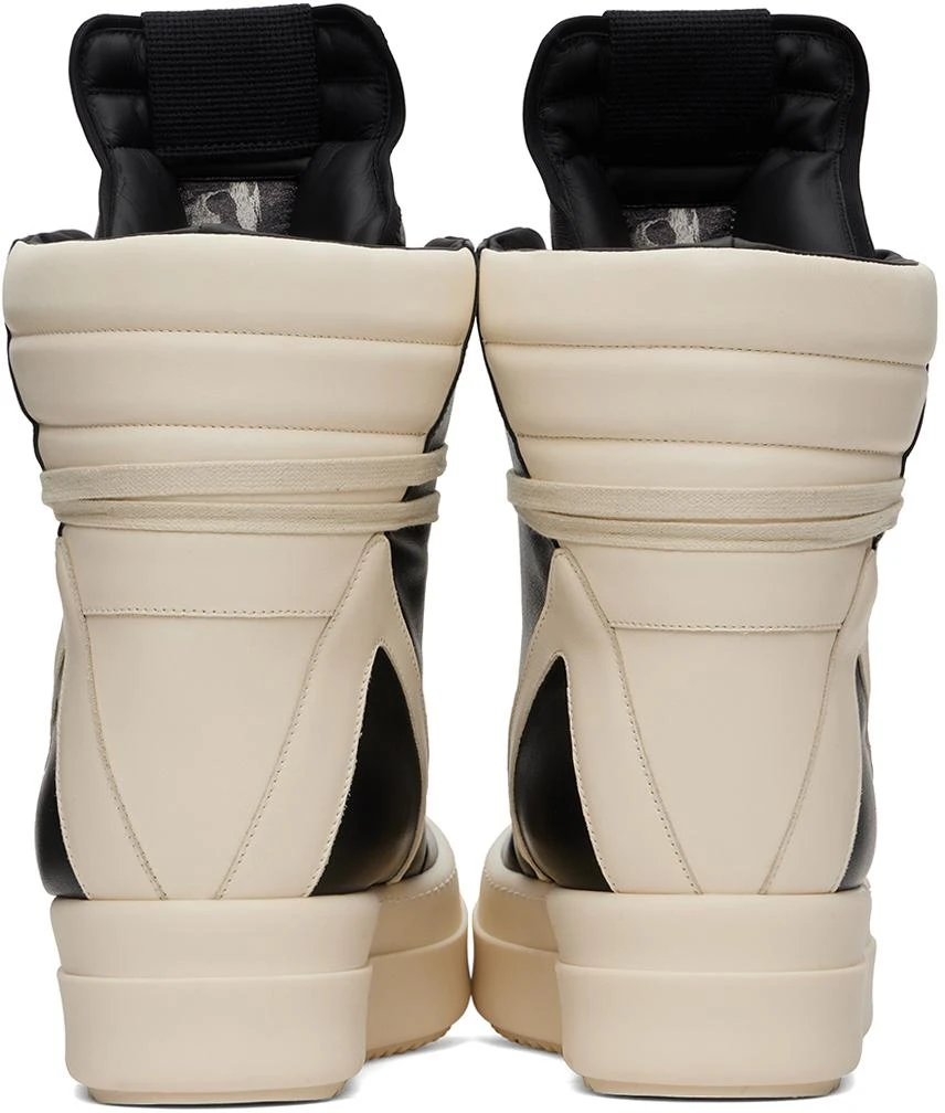 Rick Owens Black & Off-White Porterville Mega Geobasket Sneakers 2