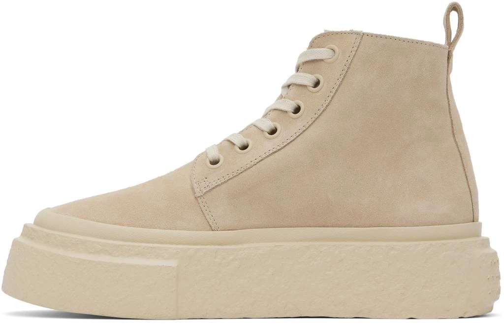 MM6 Beige Suede Sneakers 3