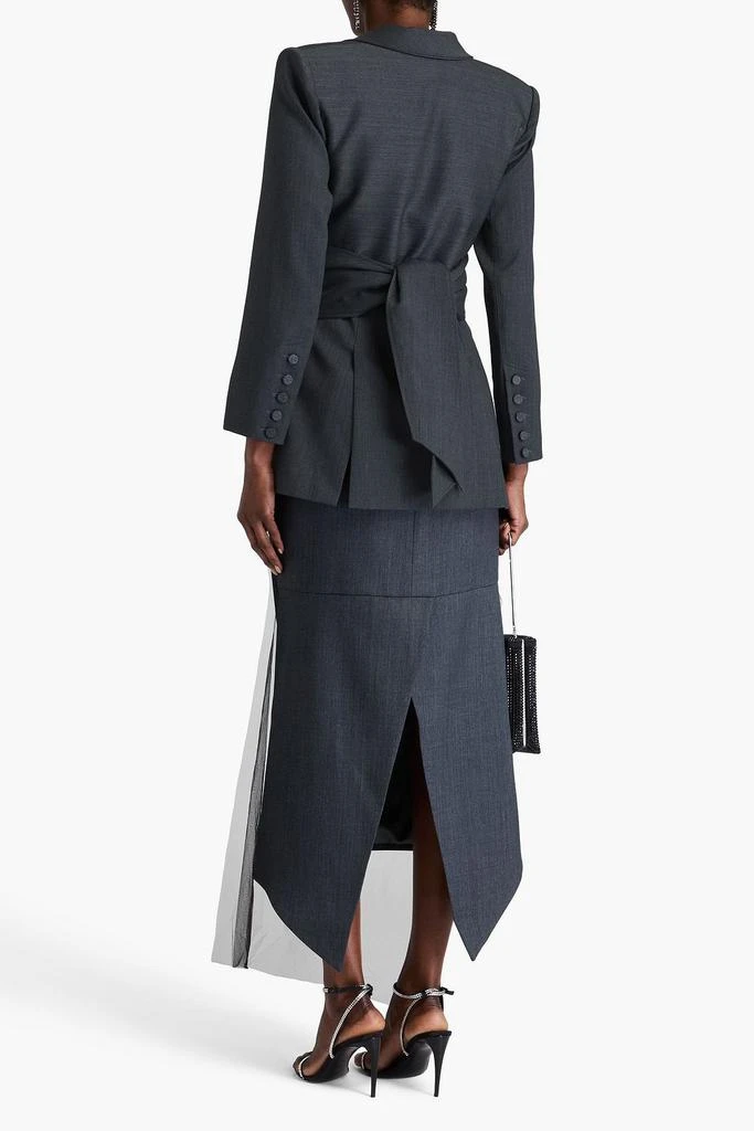 Huishan Zhang Lucas wool-blend twill blazer 3