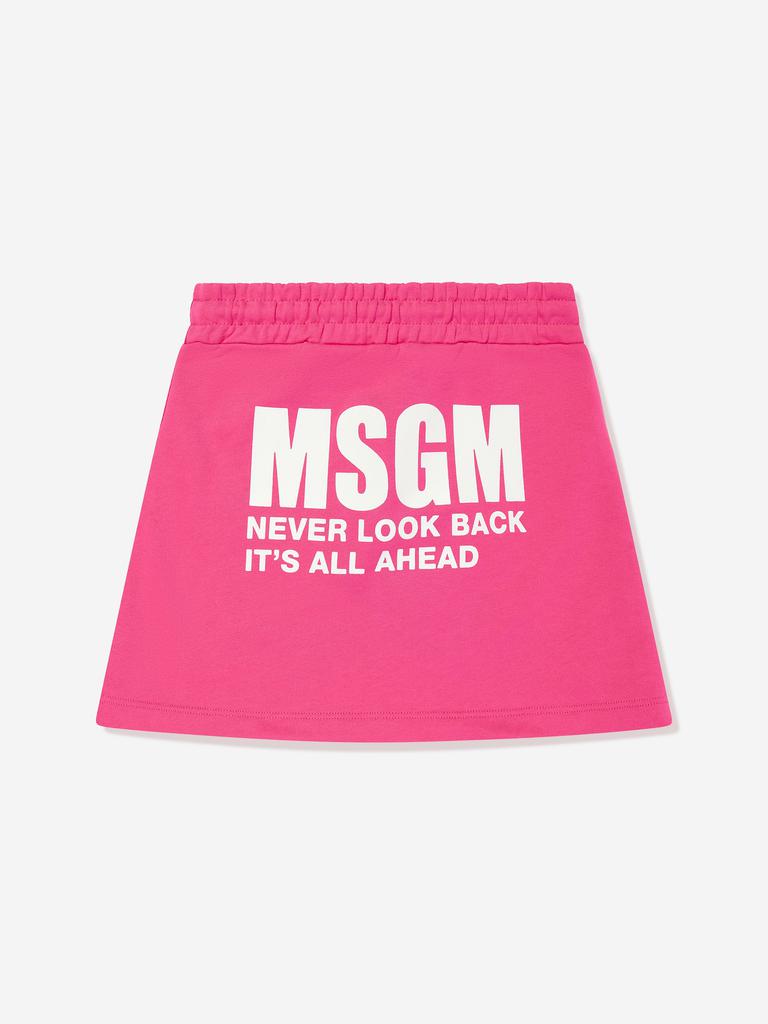 MSGM MSGM Girls Fleece Skirt in Pink