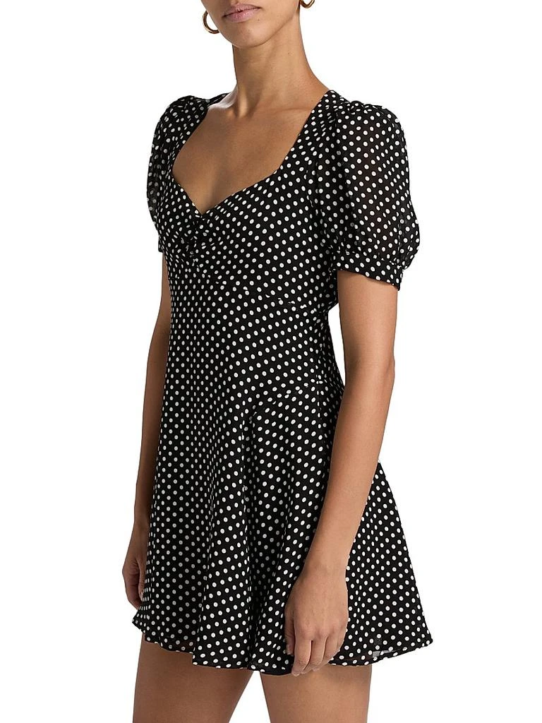 reformation black polka dot dress Reformation Black Size 6 Dress – Swap Boutique main image 0