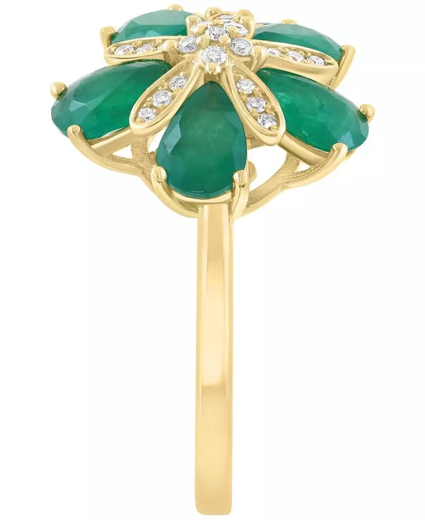 Effy Emerald (2-7/8 ct. t.w.) 
Diamond (1/6 ct. t.w.) Ring in 14k Yellow Gold 3