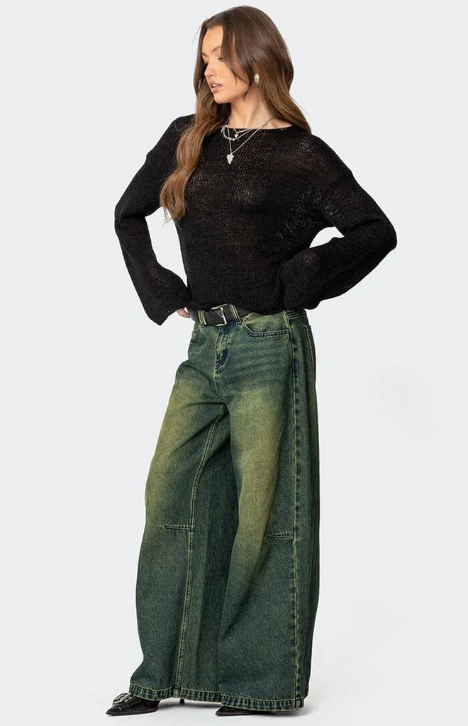 Edikted Shawn Washed Low Rise Jeans 3
