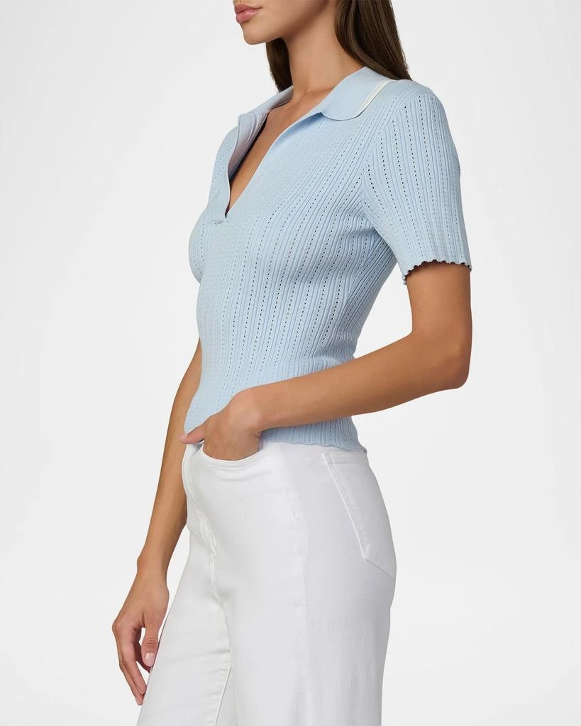 Joe
s Jeans Jess Short-Sleeve Pointelle Polo 5