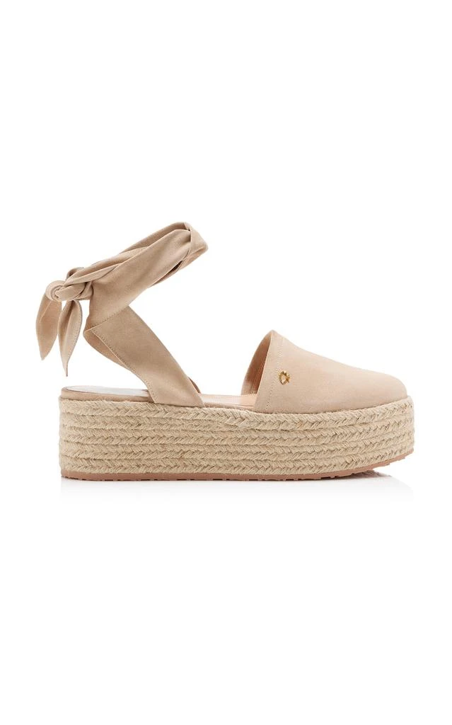 Gianvito Rossi Gianvito Rossi - Velour Platform Espadrilles - Neutral - IT 38 - Moda Operandi 1
