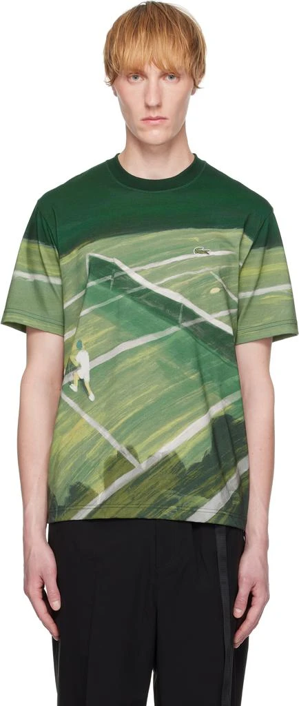 Lacoste Green Graphic Classic Fit T-shirt 1