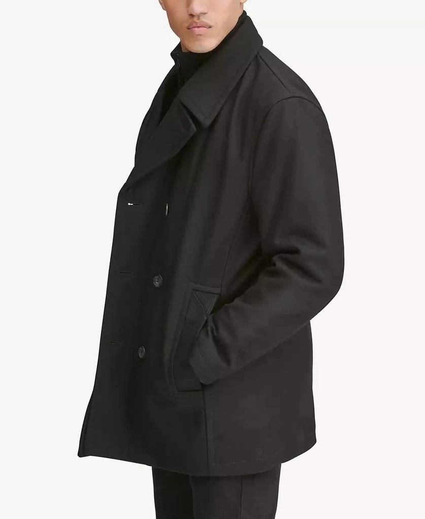 Marc New York by Andrew Marc Men's Peacoat with Inset Bib 2