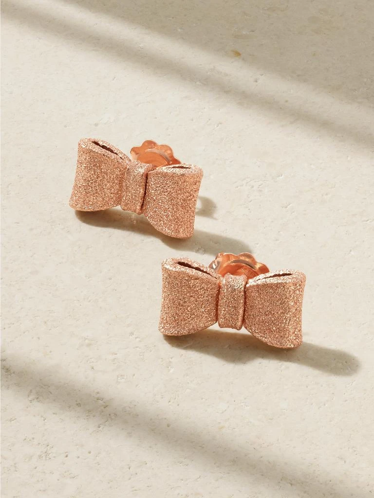 CAROLINA BUCCI Tutto Per Te Florentine 18k 玫瑰金耳钉 1
