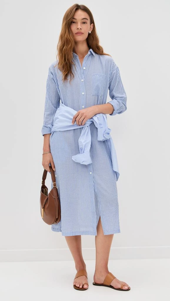Alex Mill Kerry Shirtdress In Seersucker Stripe 4