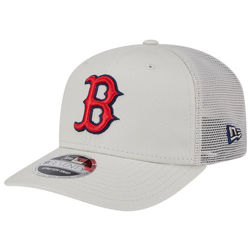 New Era Womens Boston Red Sox Red Sox Perf 970 Adjustable Cap Adult Khaki White