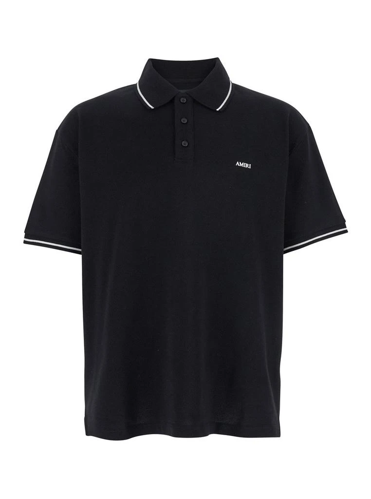 AMIRI Amiri Logo Embroidered Polo Shirt 1