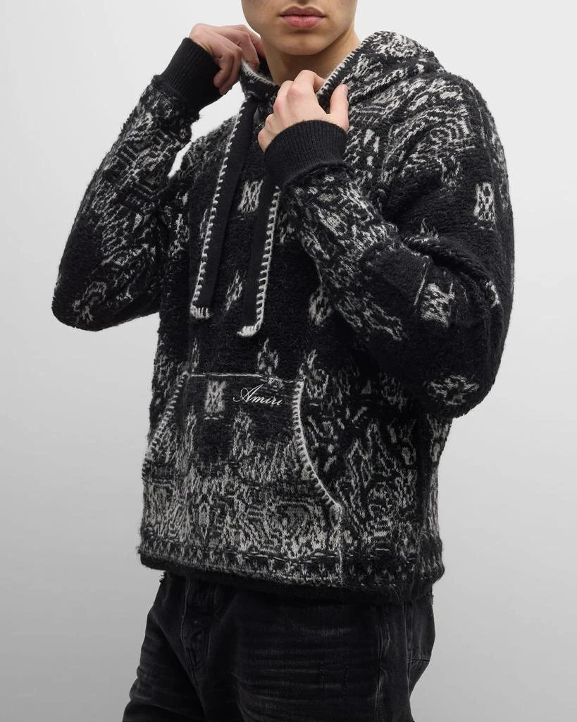 AMIRI Men's Bandana Knit Hoodie 7
