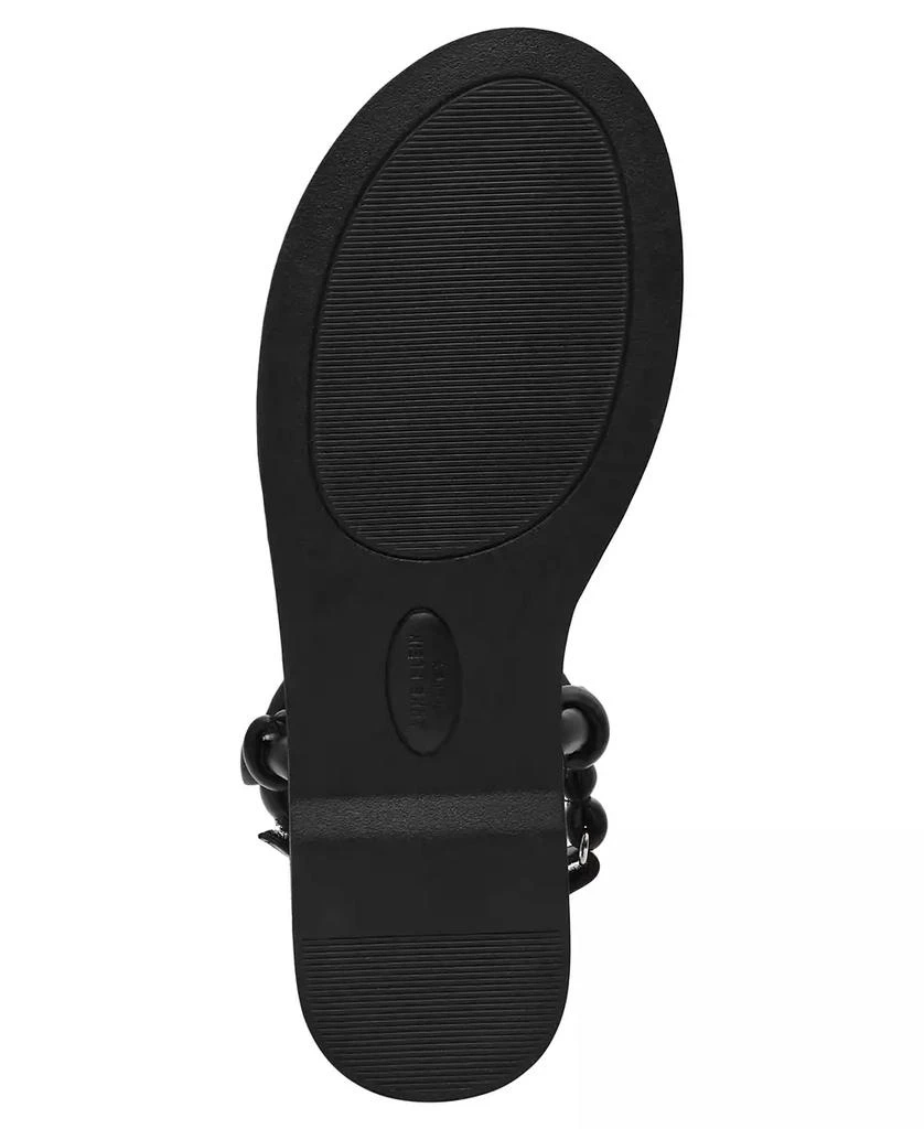Anne Klein Women's Elisabeth Ankle Strap Footbed Flat Sandals 5