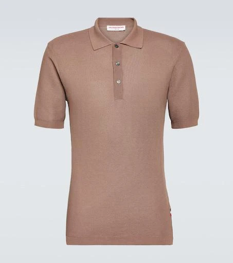 ORLEBAR BROWN Maranon waffle-knit cotton polo shirt 1