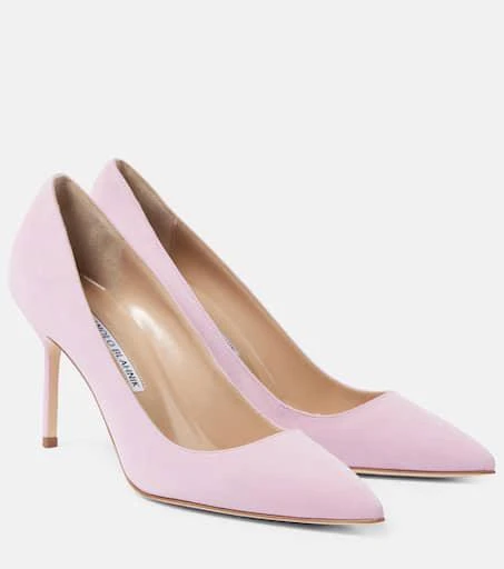 Manolo Blahnik BB 90 suede pumps 1
