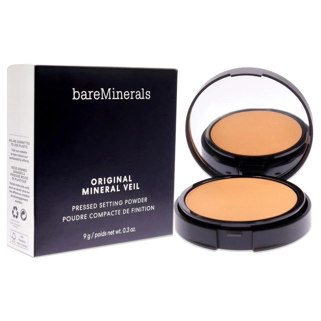 BareMinerals Original Mineral Veil Pressed Setting Powder - Sheer Tan by  for Women - 0.3 oz Powder 2