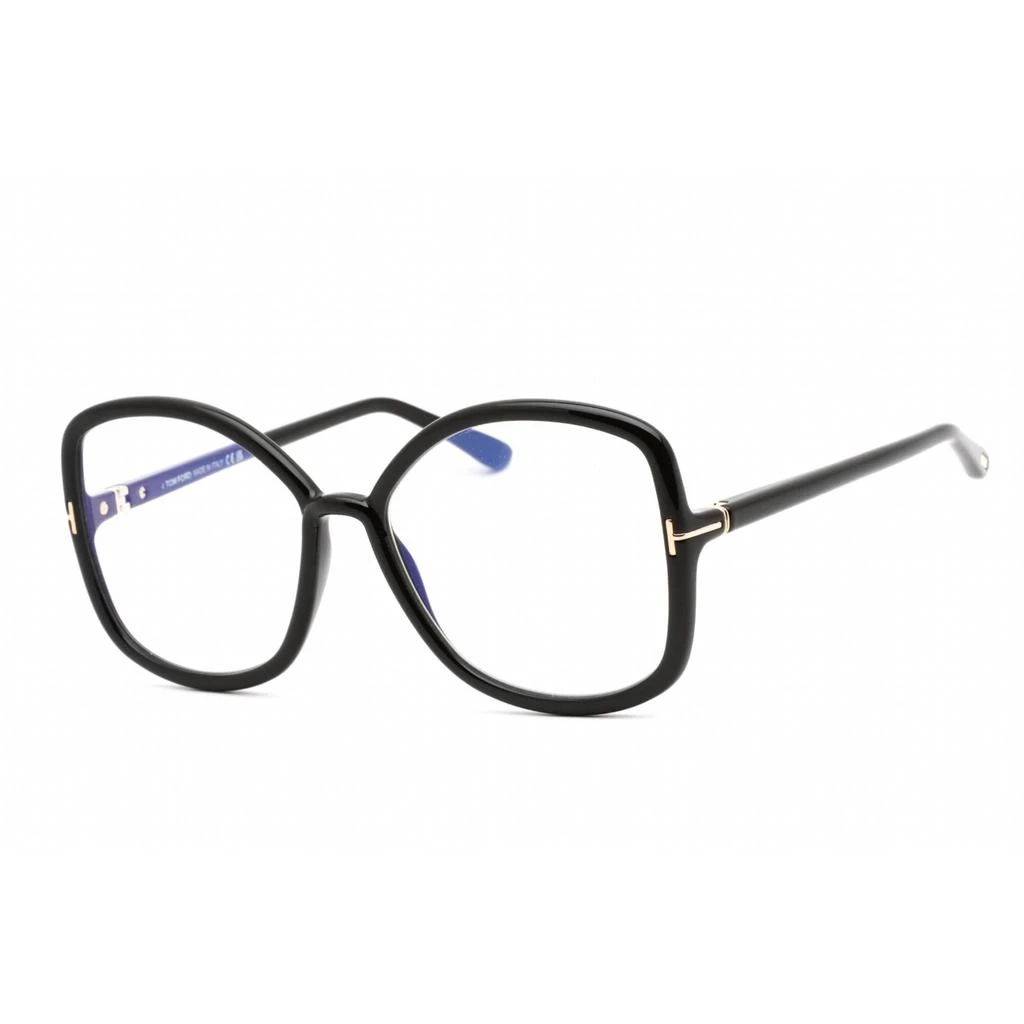 Tom Ford Tom Ford Women's Eyeglasses - Oversized Shape Shiny Black Plastic Frame | FT5845-B 001 1