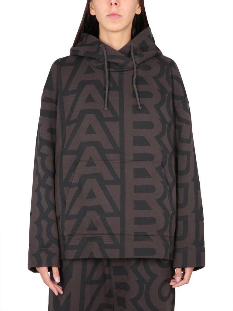 最新作 Marc Jacobs Jacket Front-Zip Printed Monogram Jacobs Marc ナイロンジャケット