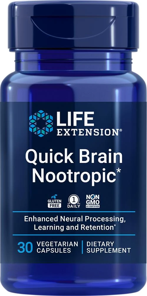Life Extension Life Extension Quick Brain Nootropic (30 vegetarian capsules) 1