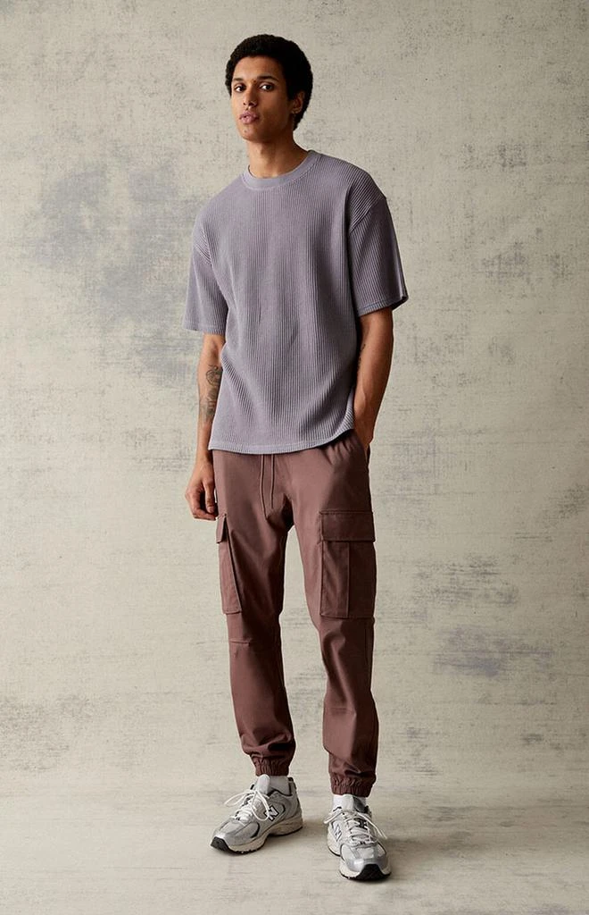 PacSun Performance Brown Slim Cargo Jogger Pants 2