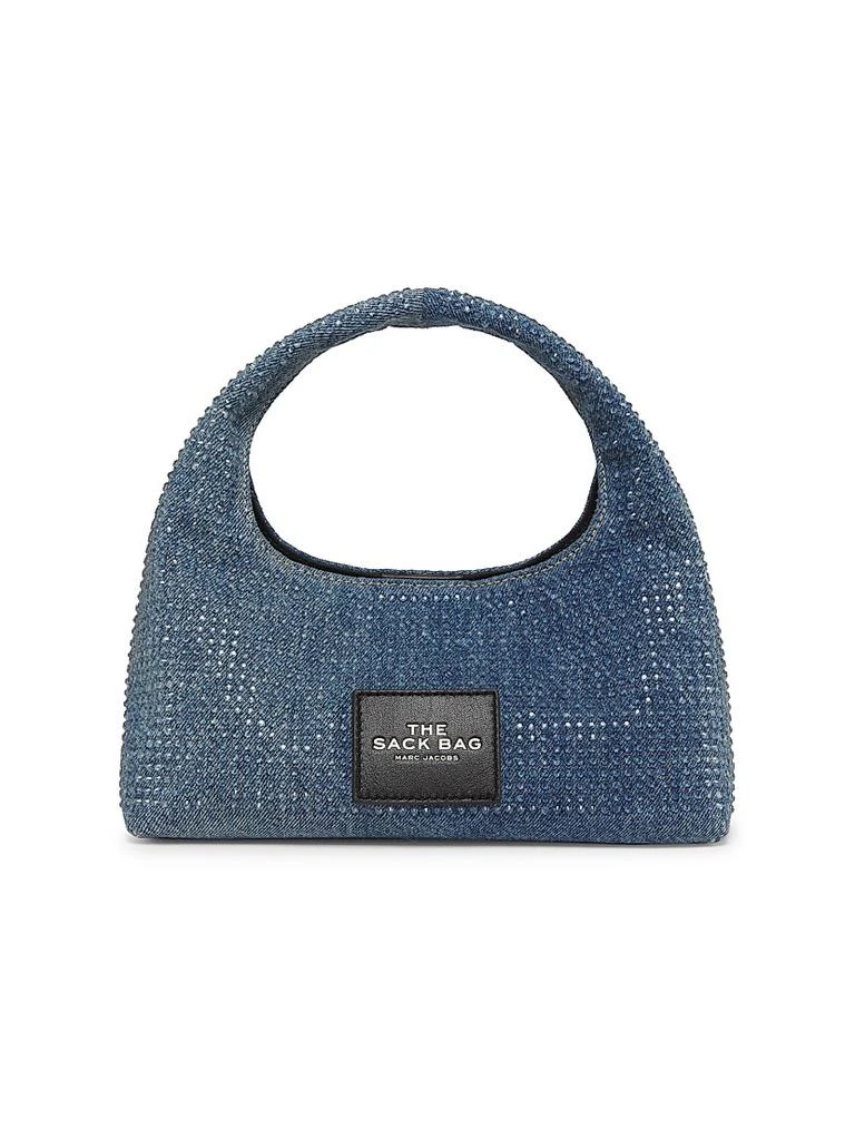 Marc Jacobs Crystal-Embellished Denim Top Handle Bag 1