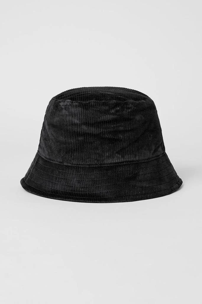 Alo Corduroy Neighborhood Bucket Hat - Black 3