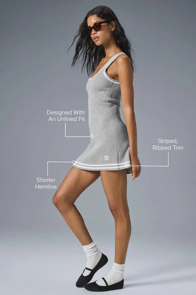 Alo Tennis Club Sweater Knit Dress - Athletic Heather Grey/White - Dresses & Skirts - Compare Prices from 7+ Stores - Free Shipping - BeyondStyle Alo Tennis Club Sweater Knit Dress - Athletic Heather Grey/White - Dresses & Skirts - Compare Prices from 7+ Stores - Free Shipping - BeyondStyle
