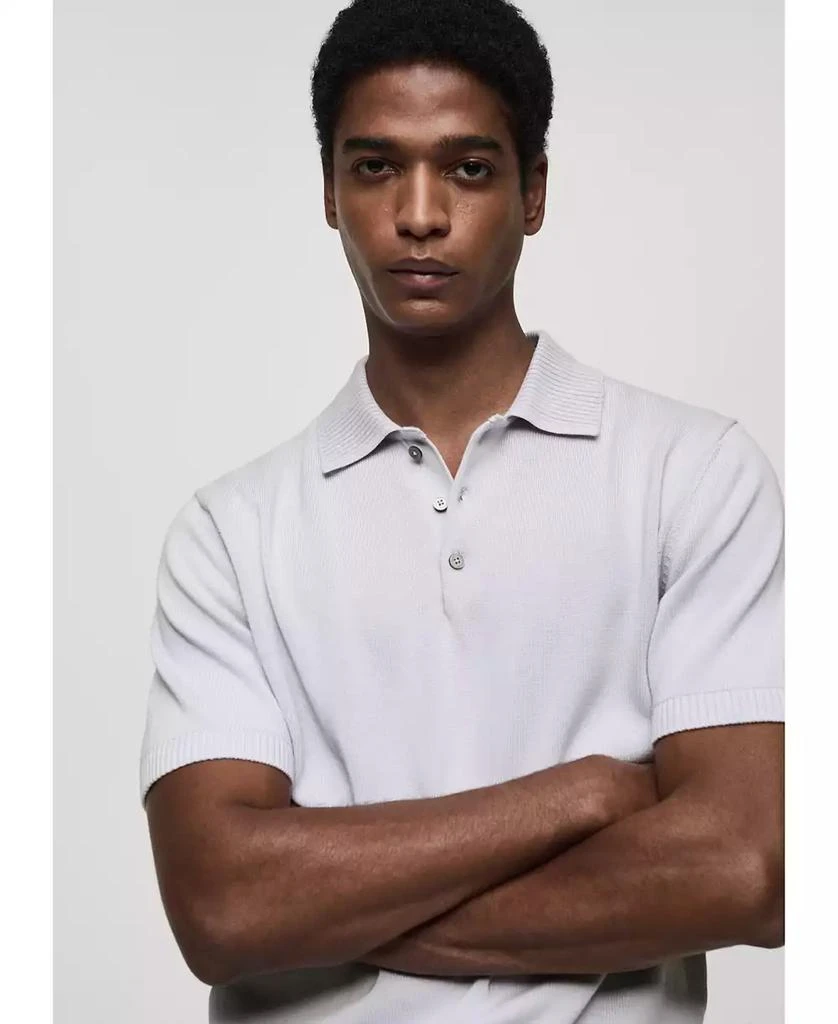 Mango Men's Fine-Knit Cotton Polo Shirt 2