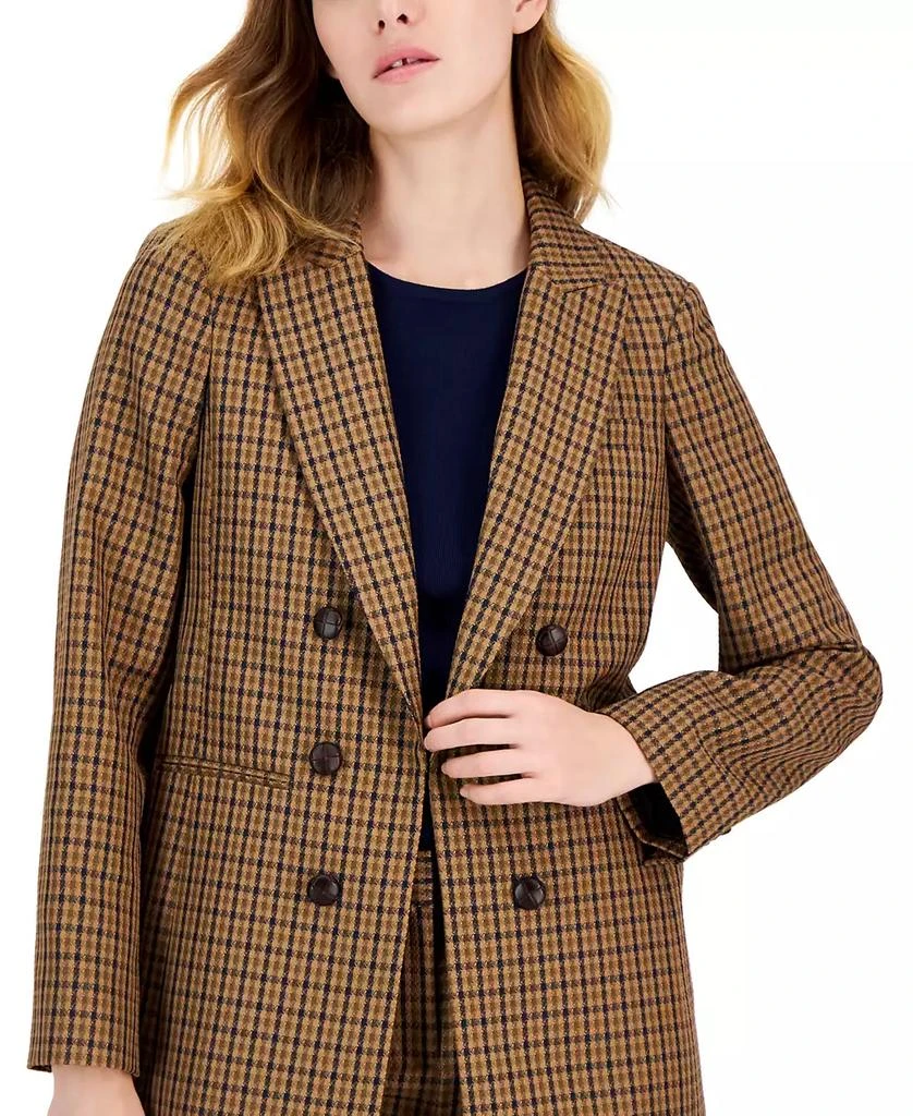 Tahari Women's Houndstooth Boyfriend Blazer 3