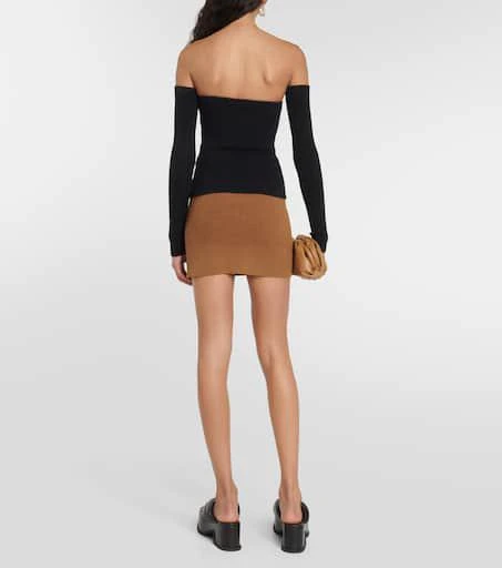 WARDROBE.NYC Ribbed-knit cotton-blend top 3