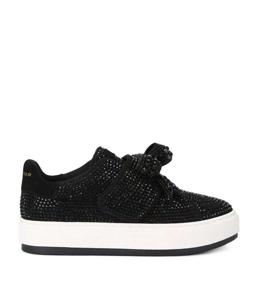 Kurt Geiger Embellished Laney Bow Sneakers 1