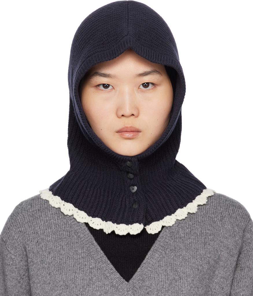 Sandy Liang Navy Kady Balaclava